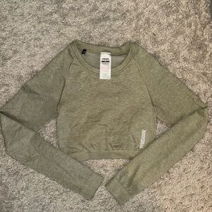 Gymshark Sage Long Sleeve Crop Top